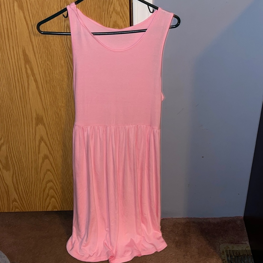 A pink dress